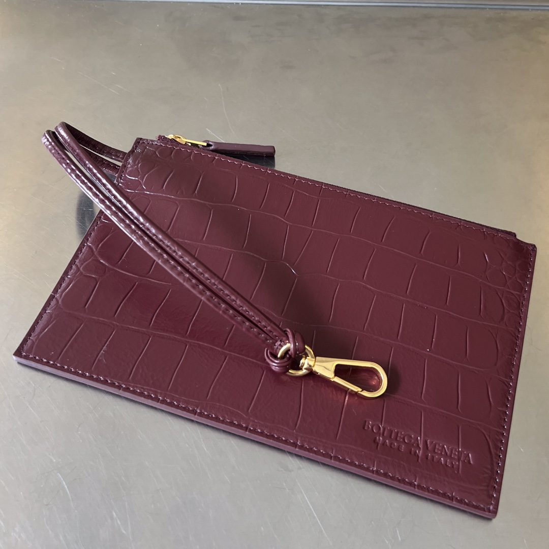 Mini Cabat Intreccio Crocodile Grain Leather Tote Bordeaux